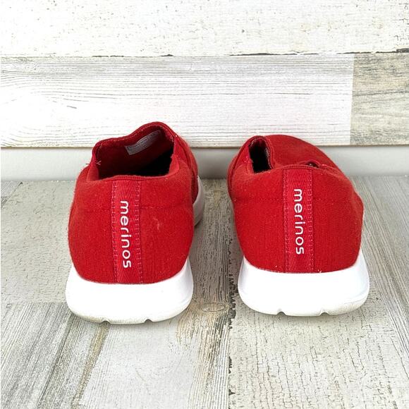 Merino\'s Mens 12 Red Merino Wool Slip On Loafer Sneakers Casual Comfort Shoes main image 7